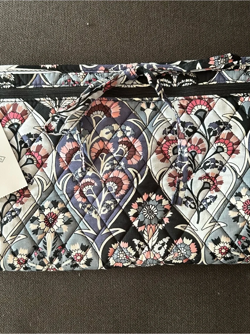 Vera Bradley Retired Ornate Blooms Quilted Curling & Flat Iron Cover Wrap Travel